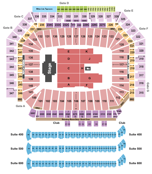 Ford Field Billy Joel Seating Chart